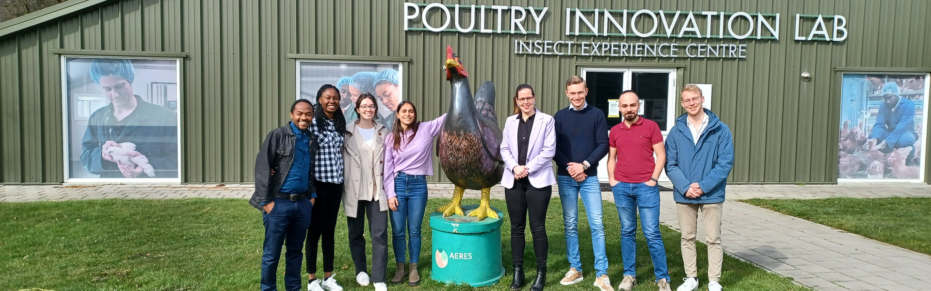 Studenten WUR bij Poultry Innovation Lab